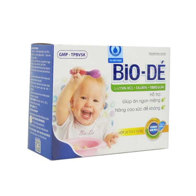 Siro Biod&eacute; hỗ trợ b&eacute; ăn ngon, tăng đề kh&aacute;ng hộp 20 t&uacute;i