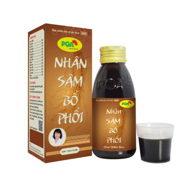 Siro Nh&acirc;n S&acirc;m Bổ Phổi PQA hỗ trợ giảm ho