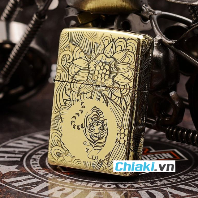Bật lửa Zippo 12 con gi&aacute;p năm Dần - Hổ