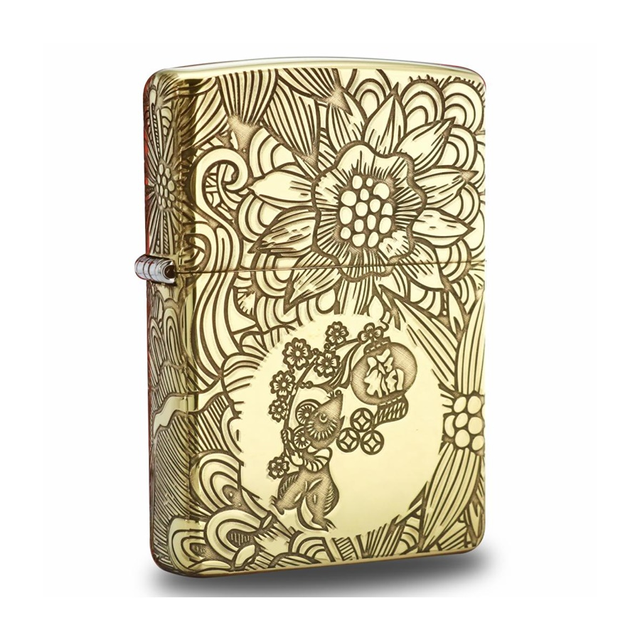 Bật lửa Zippo 12 con gi&aacute;p năm T&iacute; - Chuột