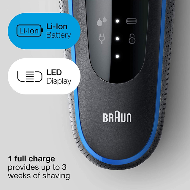 M&aacute;y cạo r&acirc;u Braun series 5 5018s dung lượng pin lớn