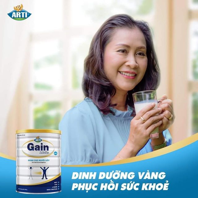 Sữa bột Arti Gain Adults d&agrave;nh cho người gầy