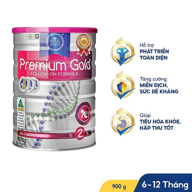 Sữa Royal Ausnz Premium Gold số 2 cho trẻ từ 6 - 12 th&aacute;ng
