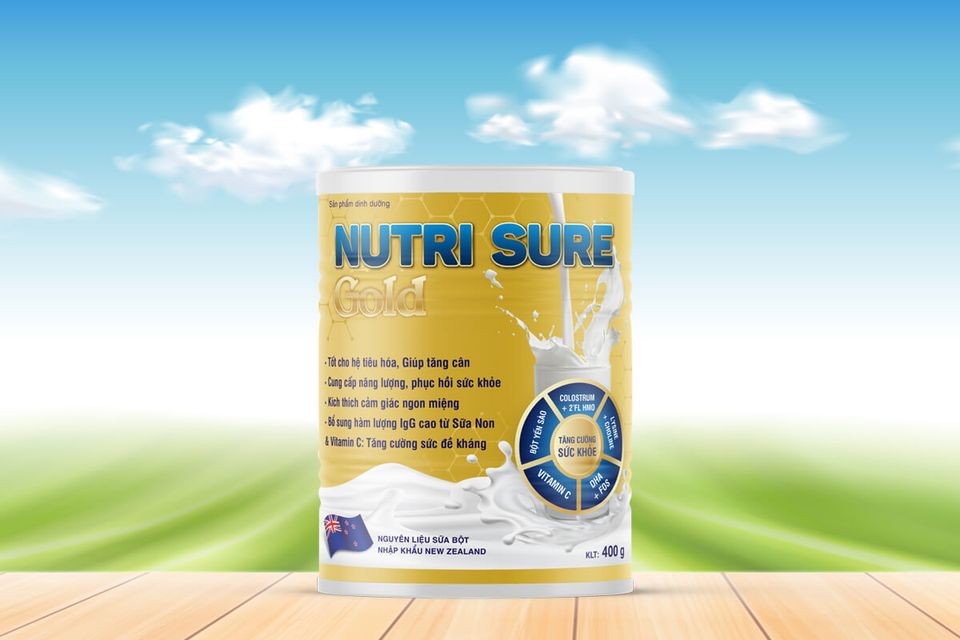 Sữa Nutri Sure Gold 400g hỗ trợ tăng c&acirc;n