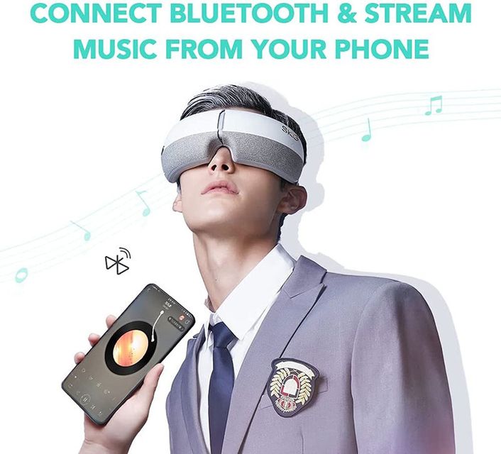 M&aacute;y massage mắt SKG E3 c&oacute; loa bluetooth