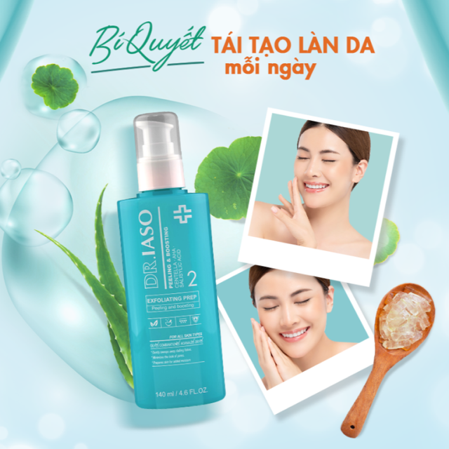 Nước hoa hồng Dr.Iaso Exfoliating Prep hỗ trợ mang lại l&agrave;n da tươi trẻ, mịn m&agrave;ng