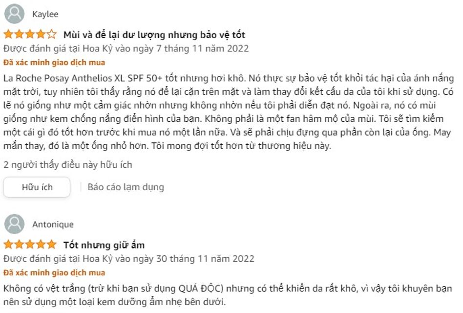 Review kem chống nắng La Roche Posay cho da dầu