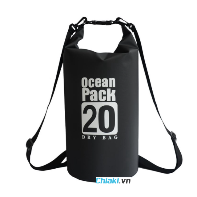 T&uacute;i đựng đồ chống nước c&oacute; quai đeo Ocean Pack m&agrave;u đen