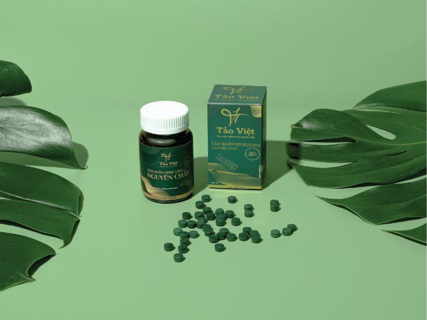 Vi&ecirc;n tảo xoắn hữu cơ Spirulina