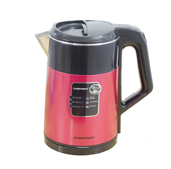 Ấm si&ecirc;u tốc Chefman CM-722 dung t&iacute;ch 2L m&agrave;u đỏ
