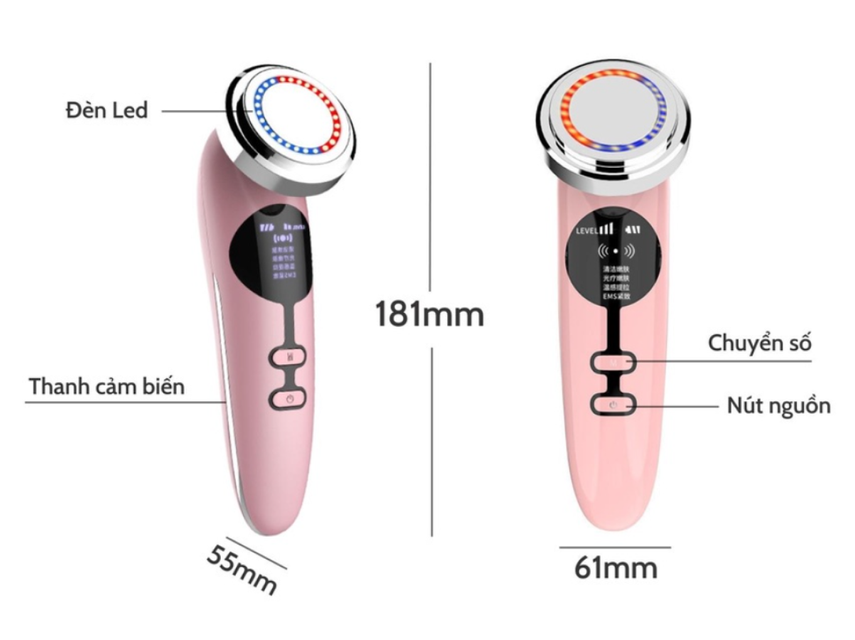 Chi tiết m&aacute;y massage đẩy tinh chất c&ocirc;ng nghệ s&oacute;ng &acirc;m Jiashi MDC01