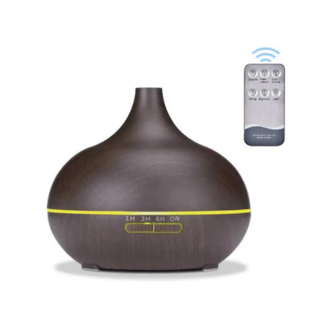 M&aacute;y phun sương tạo ẩm c&oacute; đ&egrave;n led Jiashi MPS05 dung t&iacute;ch 550ml m&agrave;u n&acirc;u đậm