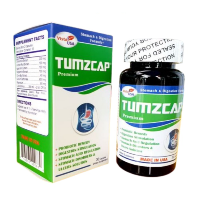 Vi&ecirc;n uống Tumzcap Premium hỗ trợ sức khỏe dạ d&agrave;y