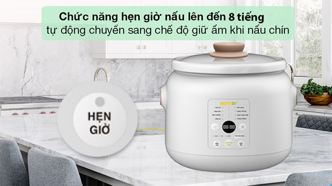 Nồi nấu chậm điện tử đa năng Bennix BN-30SLC dung t&iacute;ch 3L