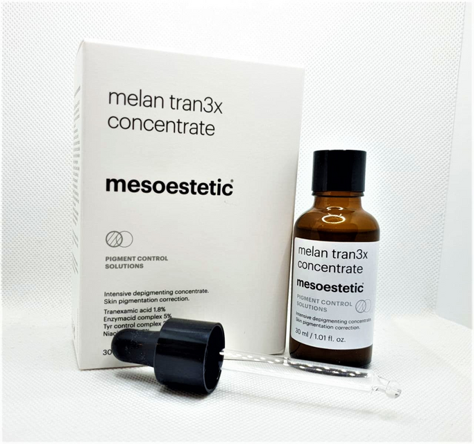 L&agrave;n da được thư gi&atilde;n c&ugrave;ng serum Mesoestetic Melan Tran3x Concentrate sau một ng&agrave;y d&agrave;i mệt mỏi