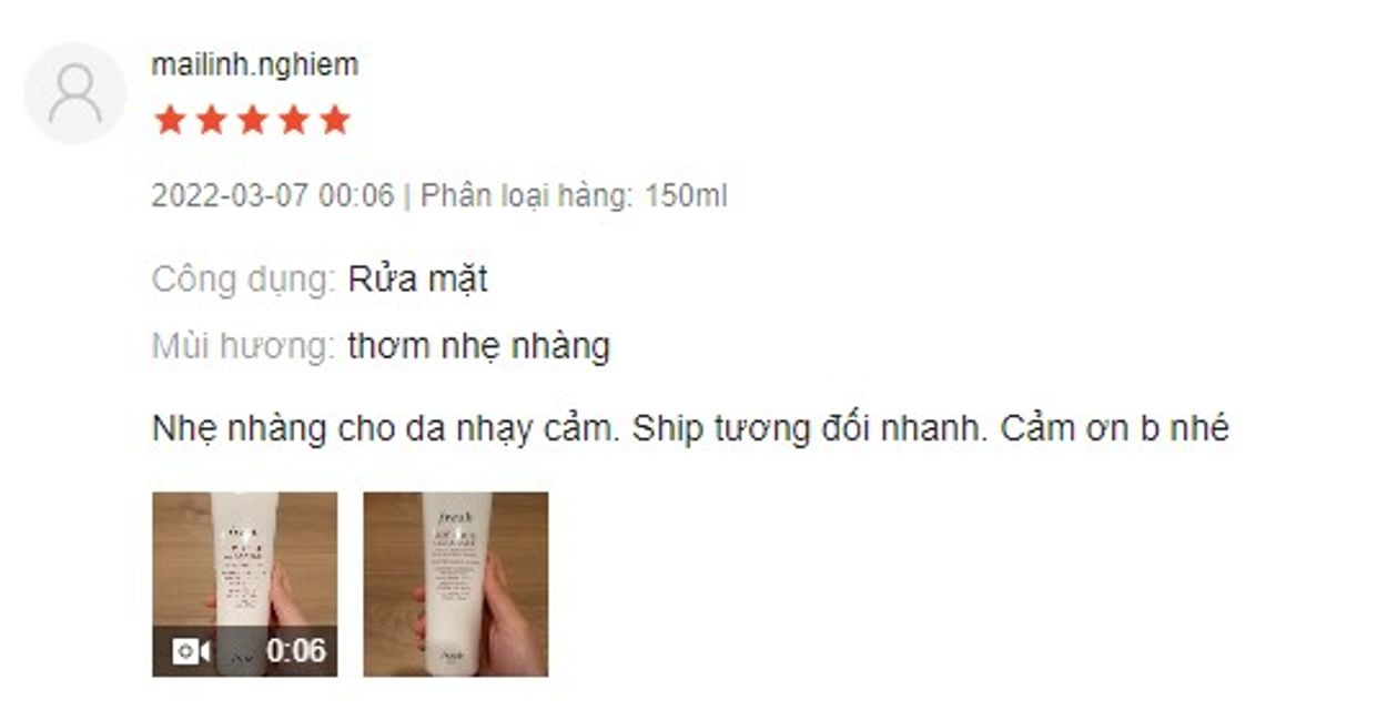 Review sữa rửa mặt Fresh Soy Face Cleanser