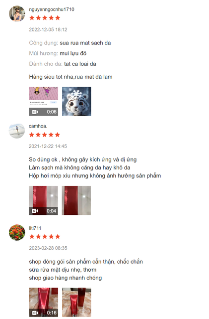 Review sữa rửa mặt Estee Lauder lựu đỏ
