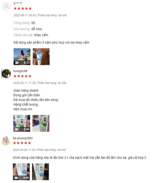 Review sữa rửa mặt Hada Labo nội địa Nhật từ người sử dụng