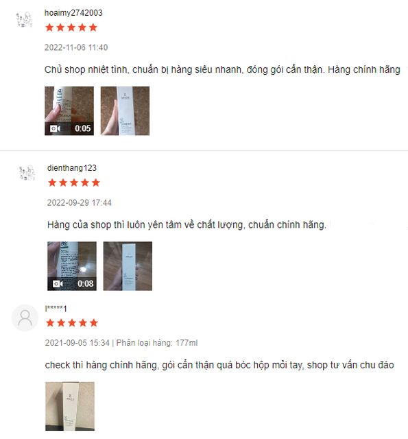 đ&aacute;nh gi&aacute; của kh&aacute;ch h&agrave;ng về sữa rửa mặt Image