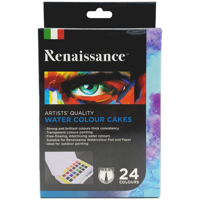 Bộ m&agrave;u nước dạng n&eacute;n Renaissance Water Color Cakes