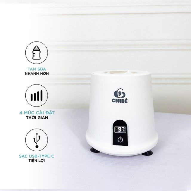 M&aacute;y lắc b&igrave;nh sữa Chibe CB007 kh&ocirc;ng bọt, kh&ocirc;ng v&oacute;n