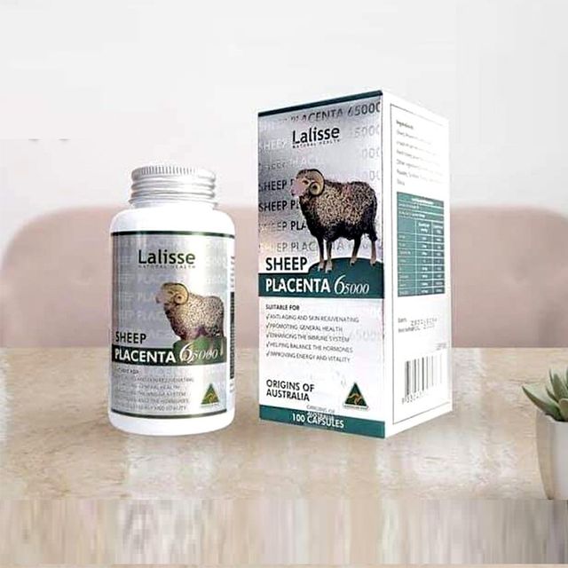 Vi&ecirc;n uống nhau thai cừu Lalisse Sheep Placenta hỗ trợ đẹp da