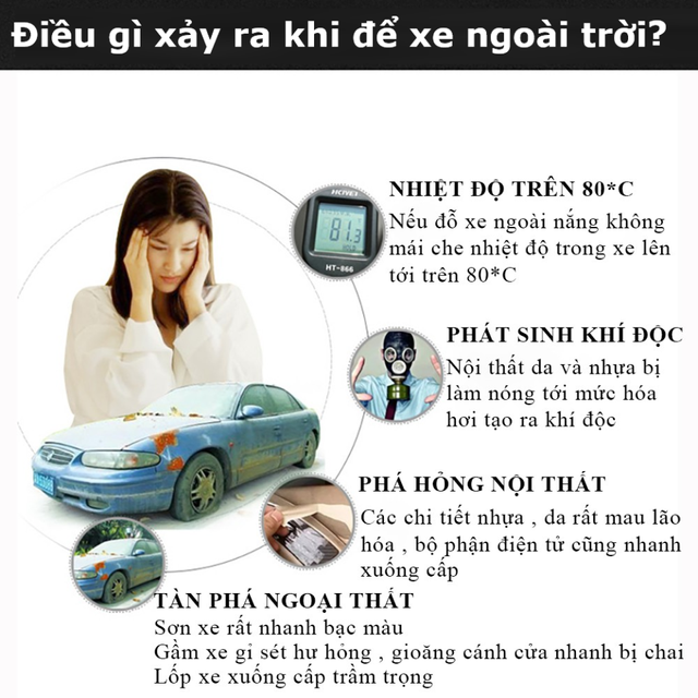 &Ocirc; che nắng, che mưa xe hơi th&ocirc;ng minh