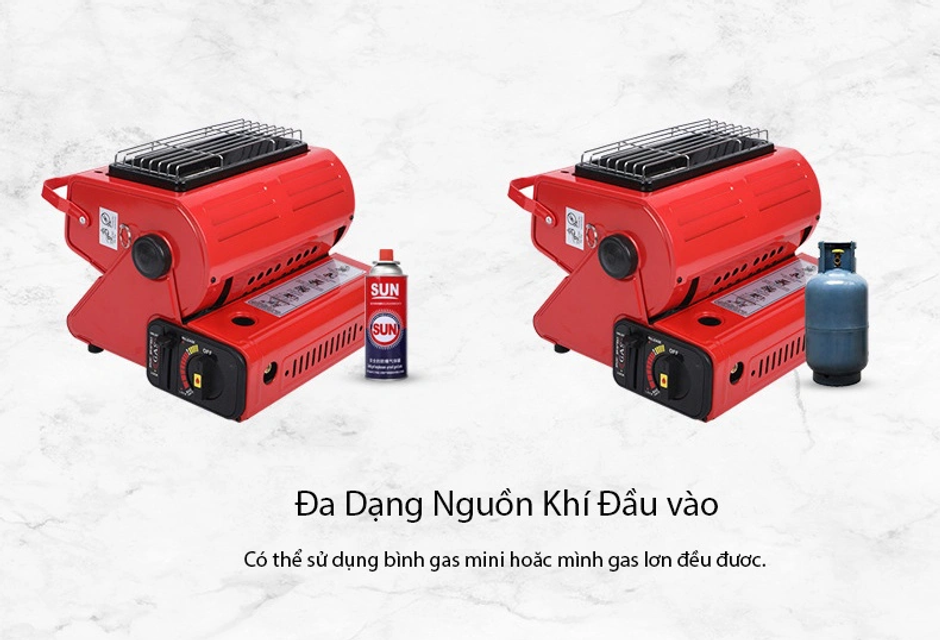 Bếp sưởi gas ngo&agrave;i trời d&atilde; ngoại đa năng