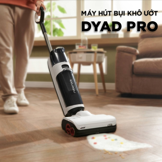 M&aacute;y h&uacute;t bụi lau nh&agrave; kh&ocirc; ướt cầm tay Xiaomi Roborock Dyad Pro