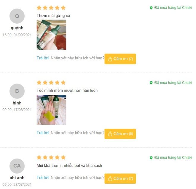 Review dầu gội gừng h&agrave; thủ &ocirc; Weilaiya c&oacute; tốt kh&ocirc;ng từ người sử dụng