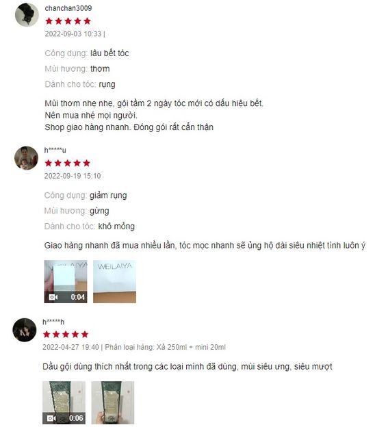 Review dầu gội gừng h&agrave; thủ &ocirc; Weilaiya từ người sử dụng 