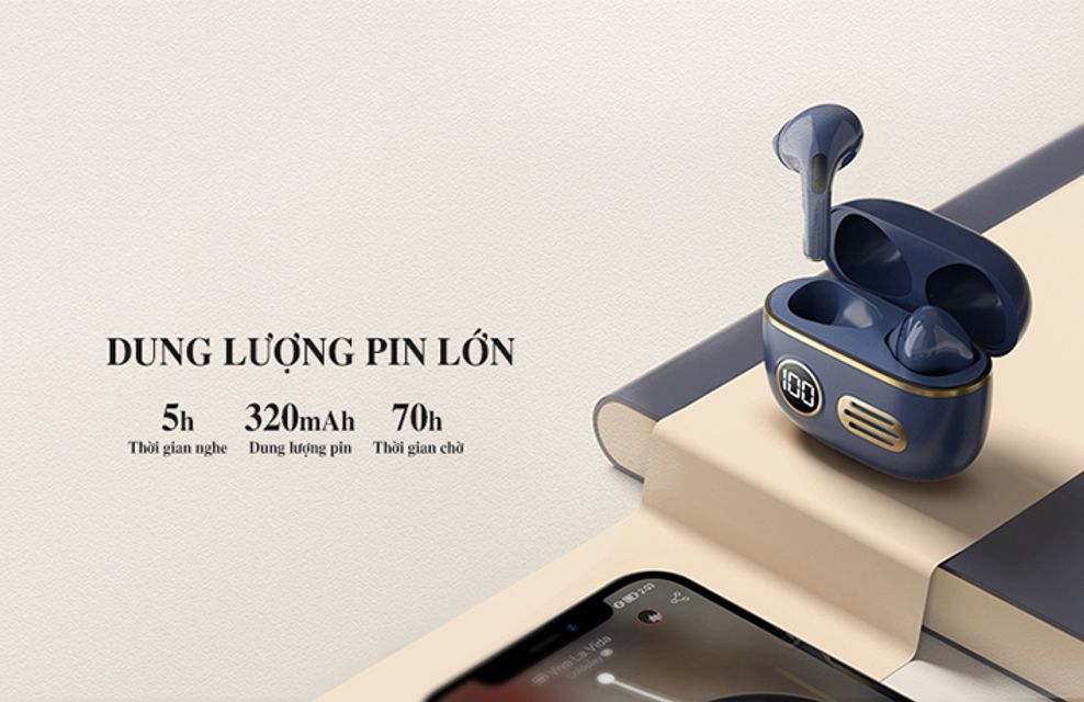 Tai nghe bluetooth 5.0 True Wireless Remax TWS-39