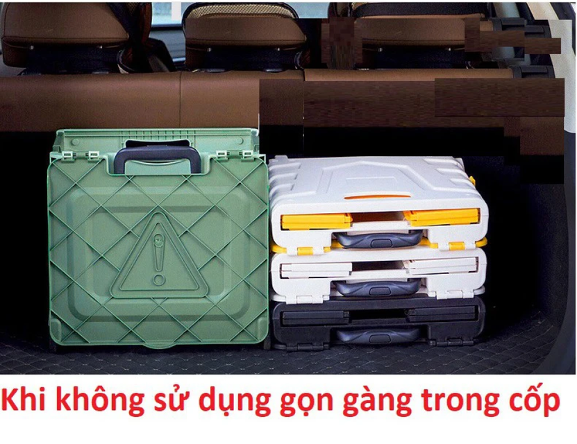Th&ugrave;ng đựng đồ gấp gọn đa năng kiểu vali k&eacute;o