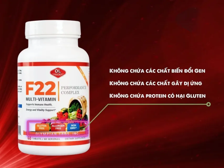Vi&ecirc;n uống vitamin tổng hợp Olympian Lab F22 Multi-Vitamin