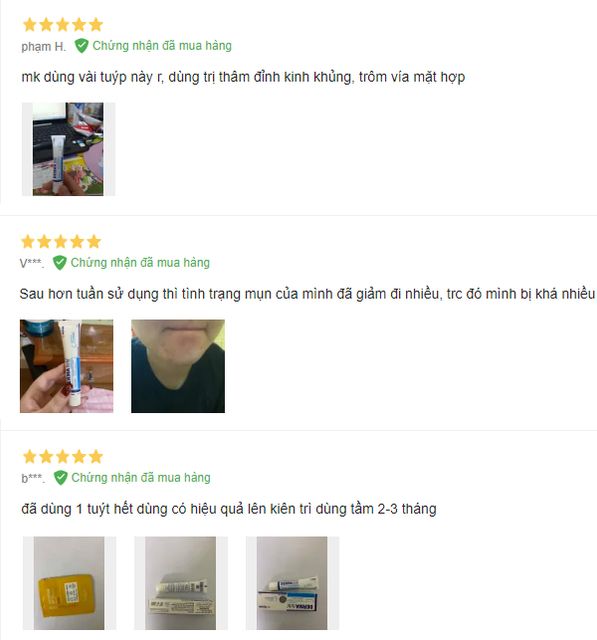 review của kh&aacute;ch h&agrave;ng về derma forte