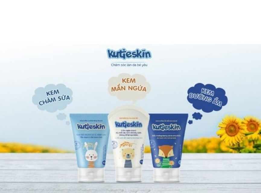 Bộ 3 kem b&ocirc;i Kutieskin cho b&eacute;