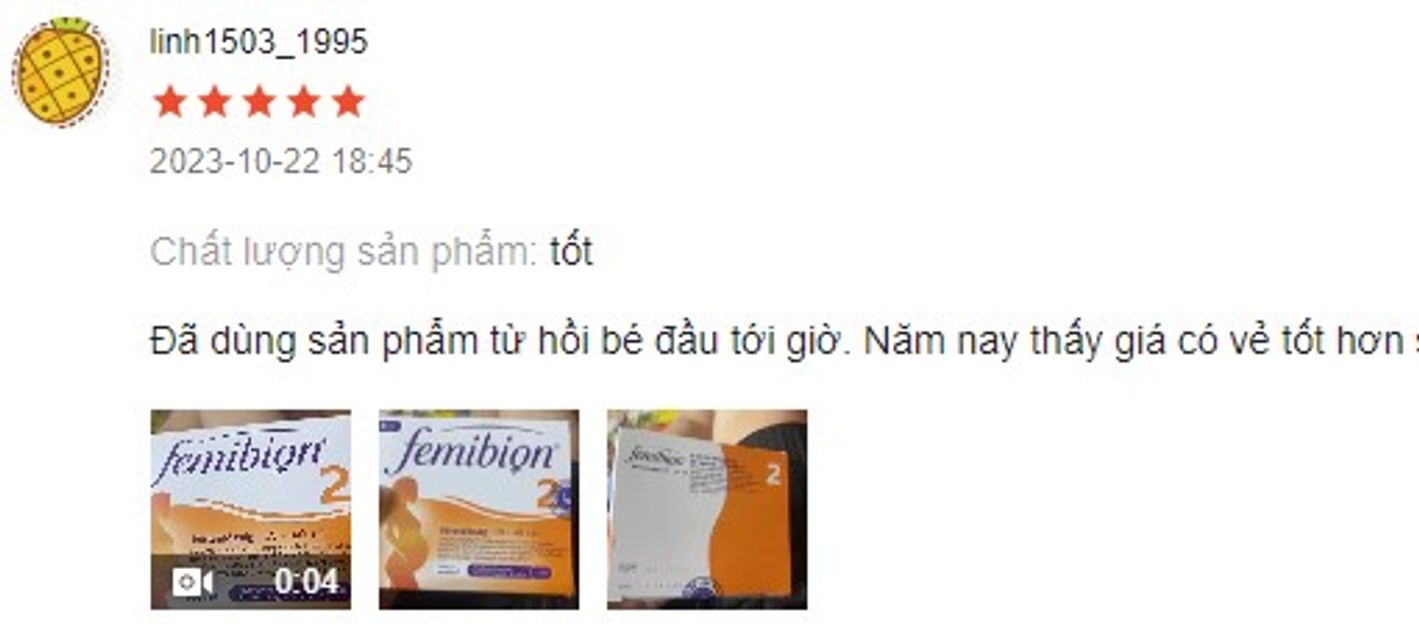 Đ&aacute;nh gi&aacute; vi&ecirc;n uống Femibion số 2&nbsp; cho b&agrave; bầu c&oacute; tốt kh&ocirc;ng?