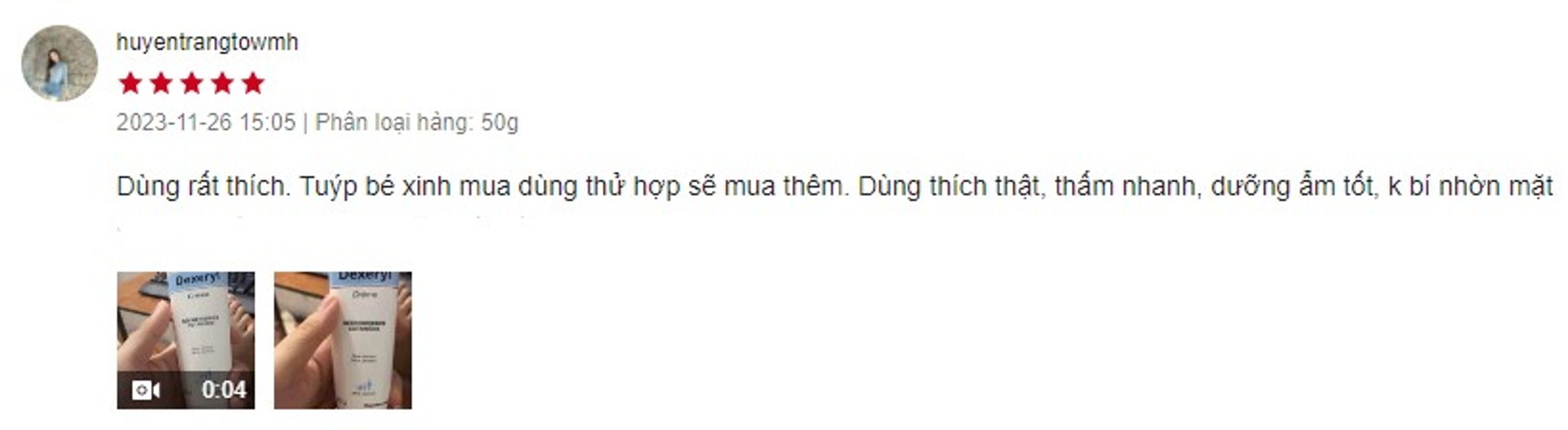 Review kem nẻ Ph&aacute;p Dexeryl Cr&egrave;me c&oacute; tốt kh&ocirc;ng?