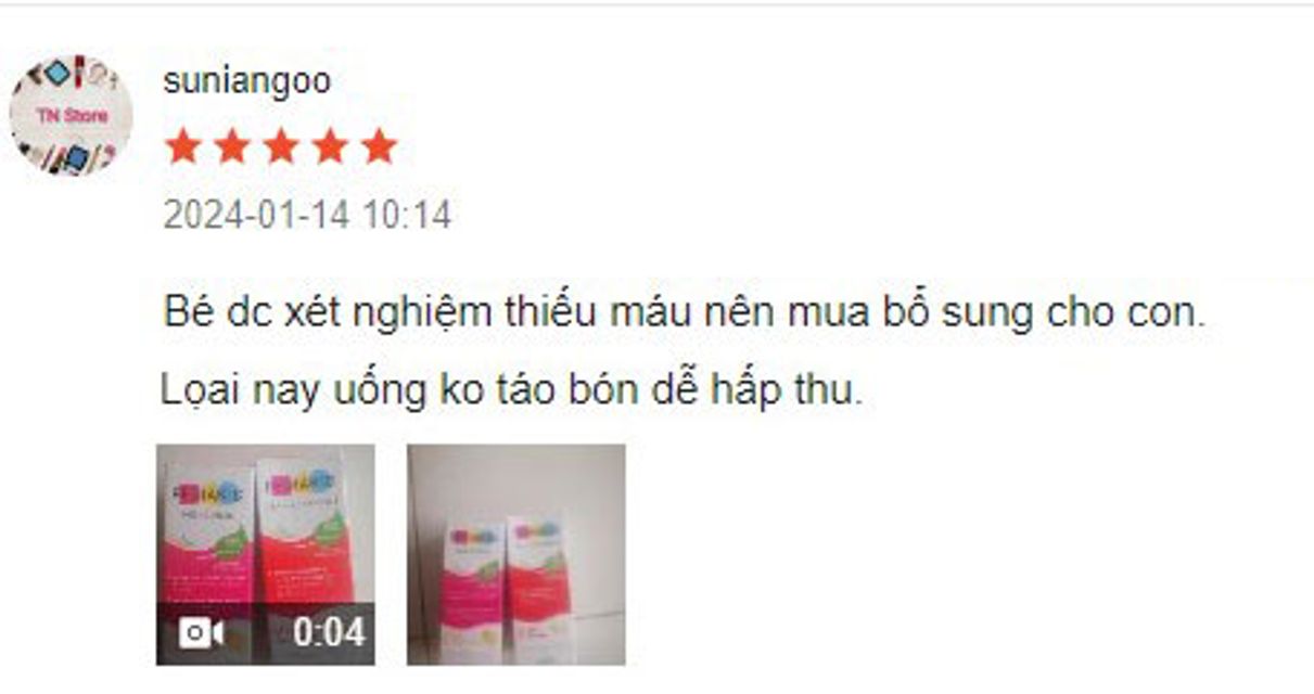 Review Siro Pediakid Fer + Vitamin B từ kh&aacute;ch h&agrave;ng