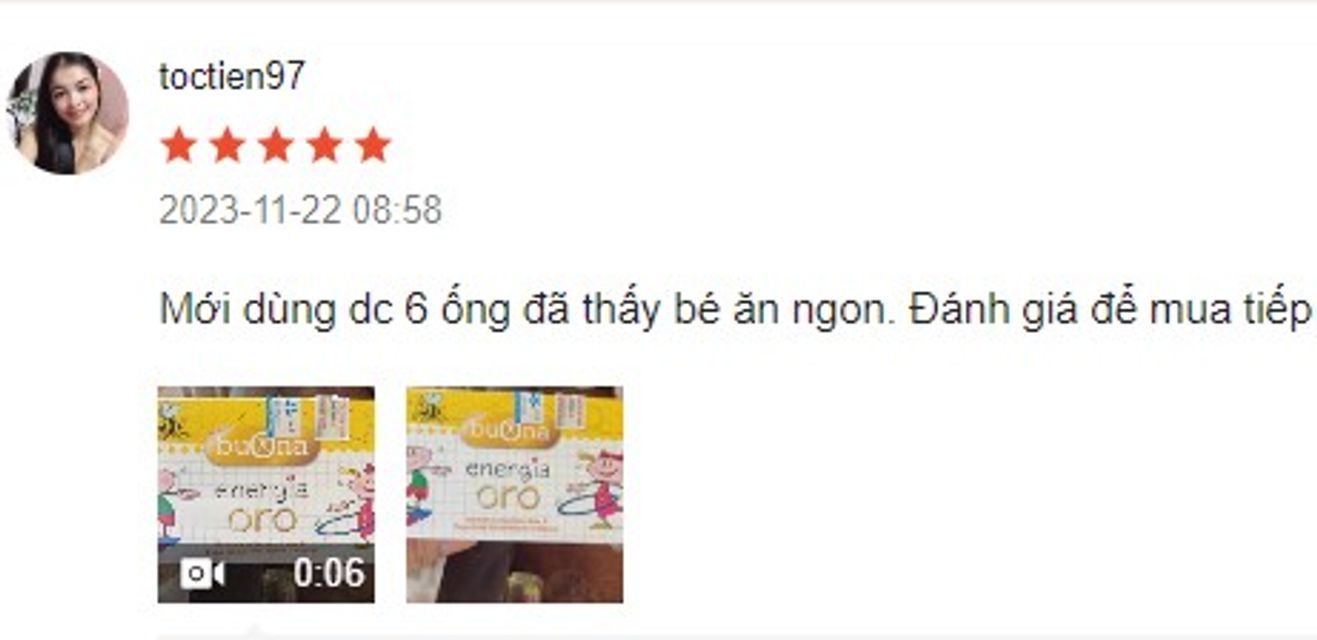 Review siro ăn ngon Buona Energia Oro từ kh&aacute;ch h&agrave;ng