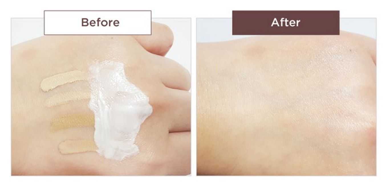 Trước v&agrave; sau khi sử dụng sữa rửa mặt The Face Shop Rice Water Bright