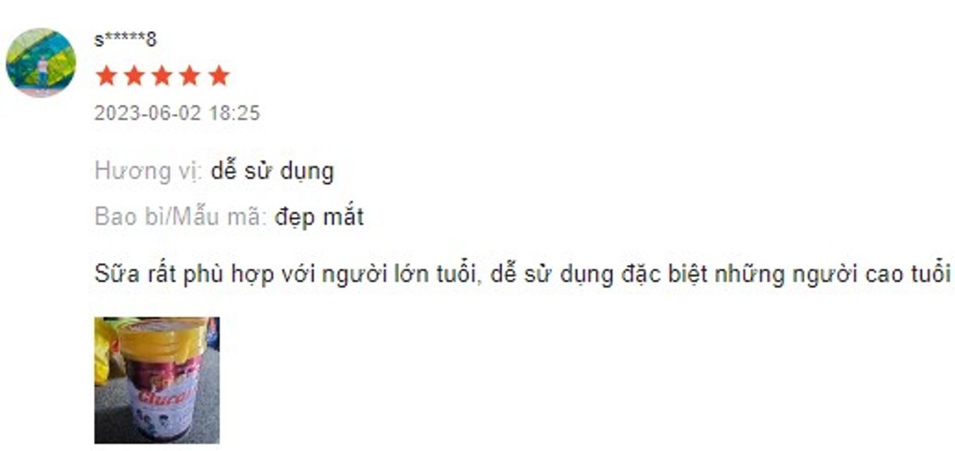 Review sữa Glucare Gold từ kh&aacute;ch h&agrave;ng