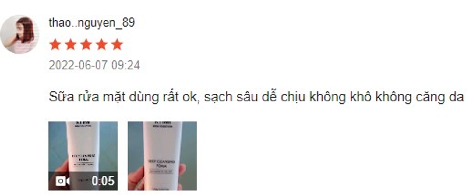 Review sữa rửa mặt Ktimi Deep Cleansing Foam c&oacute; tốt kh&ocirc;ng?