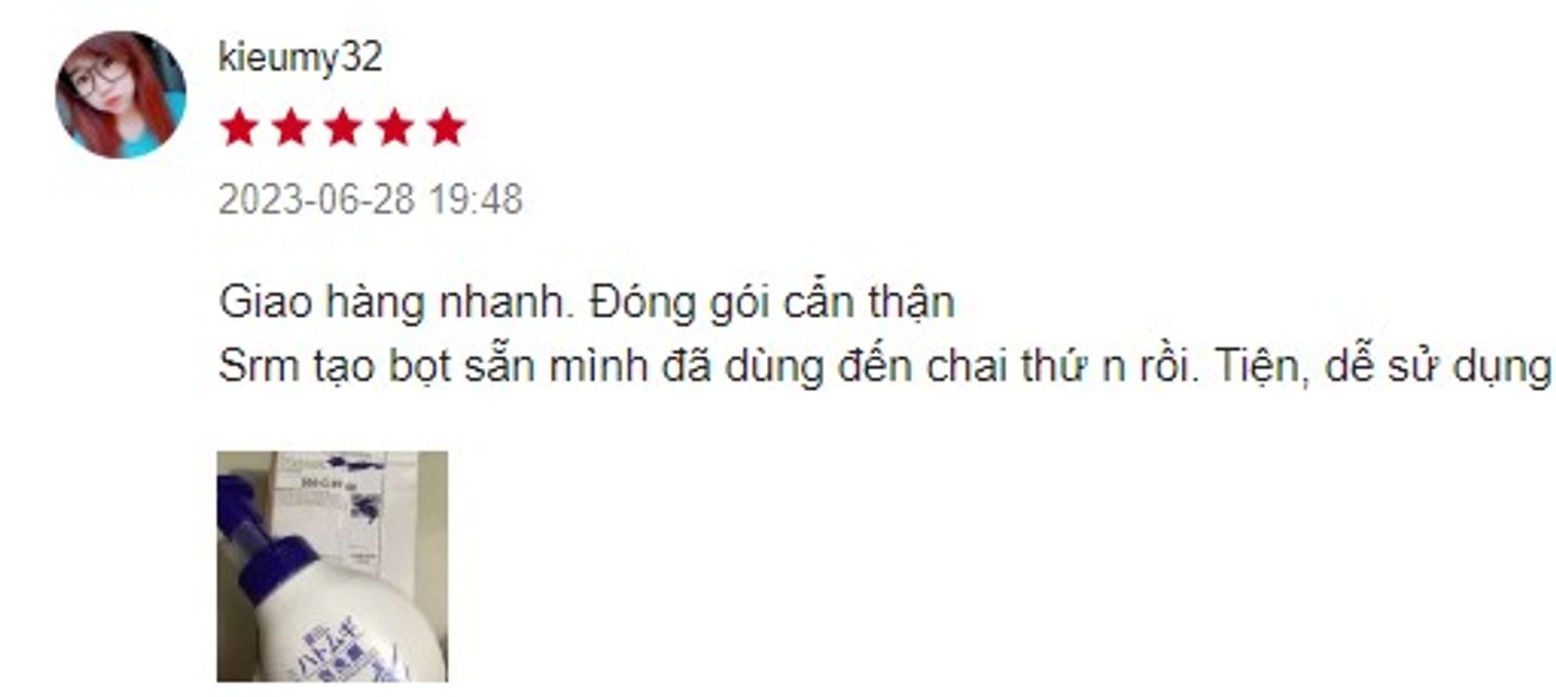 Đ&aacute;nh gi&aacute; về sữa rửa mặt &Yacute; Dĩ Hatomugi Naturie Nhật Bản từ kh&aacute;ch h&agrave;ng