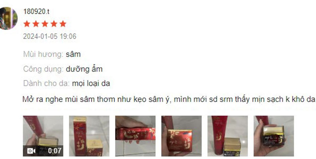 Review sữa rửa mặt My Gold Red Ginseng c&oacute; tốt kh&ocirc;ng?