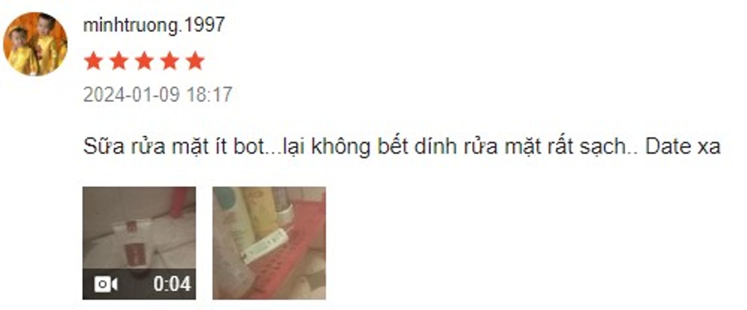 Đ&aacute;nh gi&aacute; sữa rửa mặt Peiland từ kh&aacute;ch h&agrave;ng