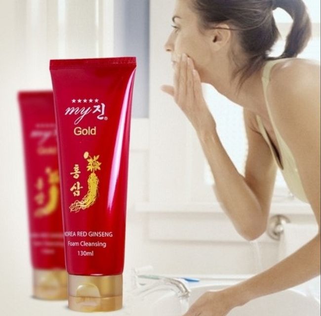 Sữa rửa mặt hồng s&acirc;m đỏ H&agrave;n Quốc My Gold