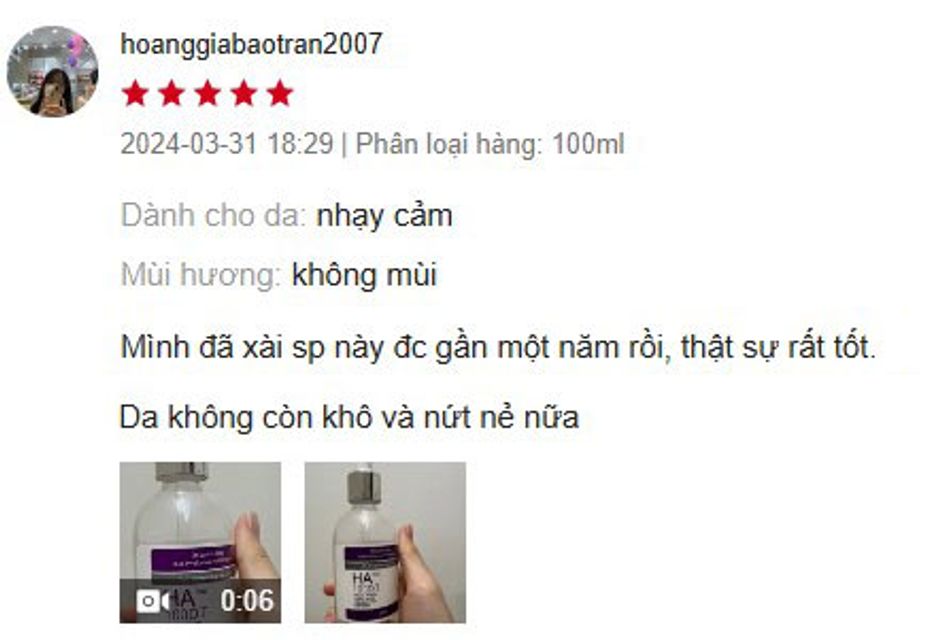 Review serum HA Plus 100DT c&oacute; tốt kh&ocirc;ng?