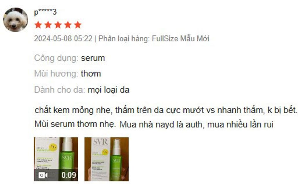 Nhận x&eacute;t Serum SVR Sebiaclear c&oacute; tốt kh&ocirc;ng?