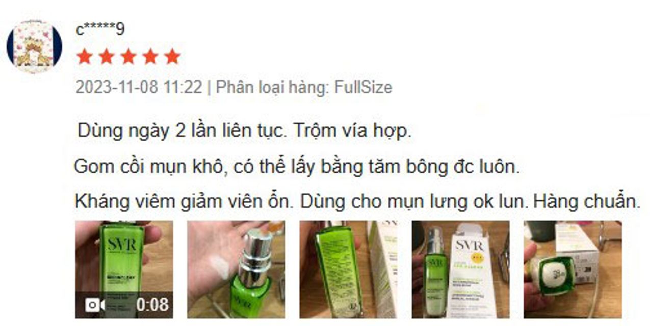 Đ&aacute;nh gi&aacute; Serum SVR Sebiaclear c&oacute; tốt kh&ocirc;ng?
